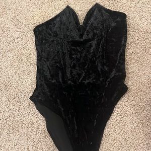 shein velvet corset sweetheart neckline bodysuit